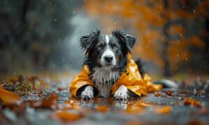 Chubasquero para Border Collie